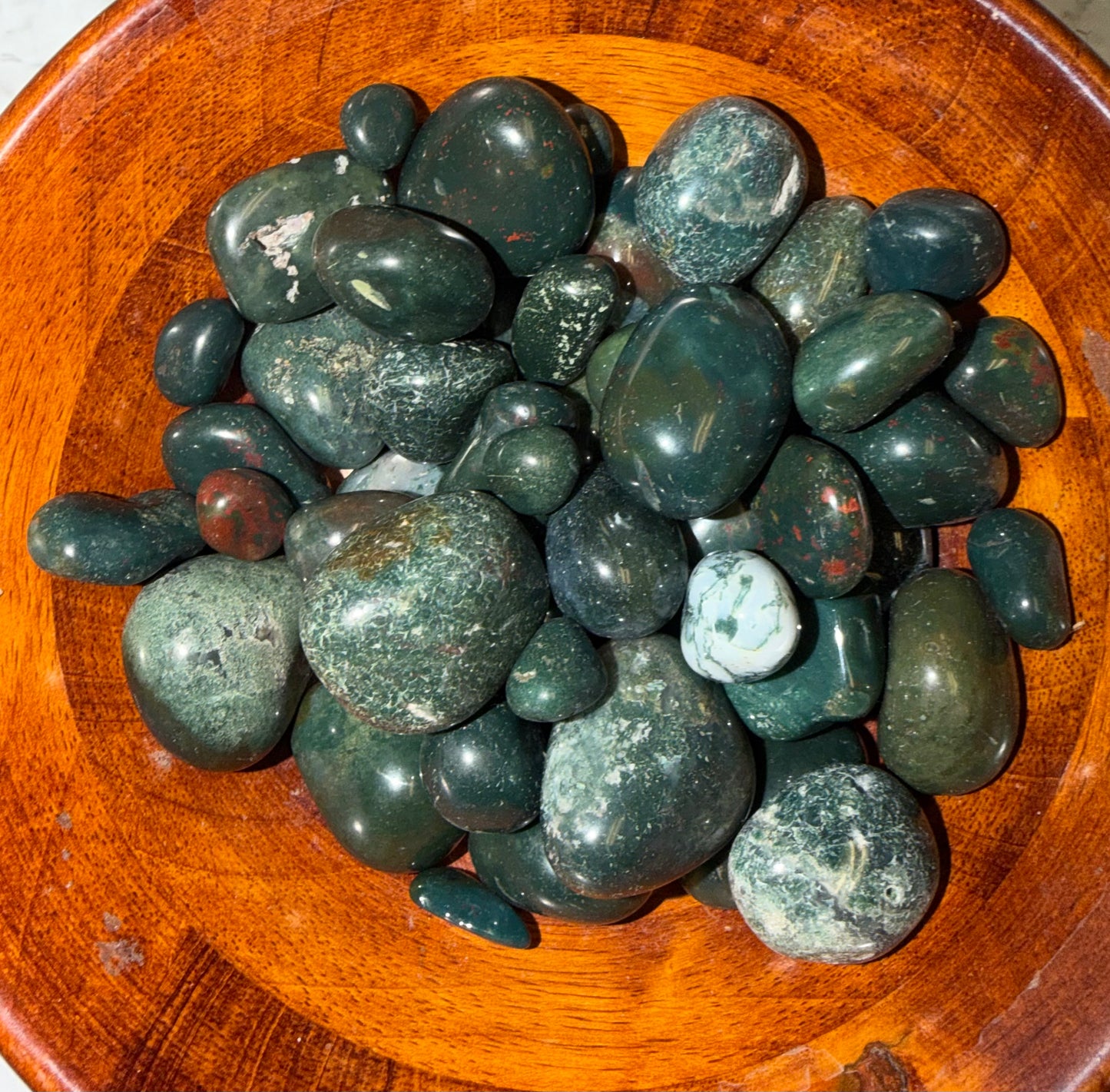 Moss Agate Tumble