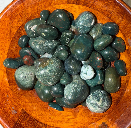 Moss Agate Tumble