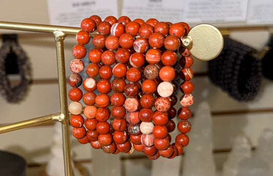 Red Jasper Gemstone Bracelet
