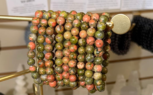 Unakite Gemstone Bracelet