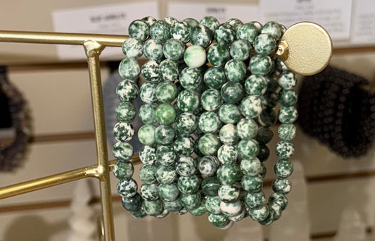 Tree Agate Gemstone Bracelet