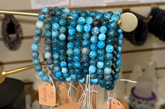 Blue Apatite Gemstone Bracelet